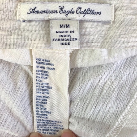 American Eagle Semi-sheer white lace tank top - Picture 6 of 8